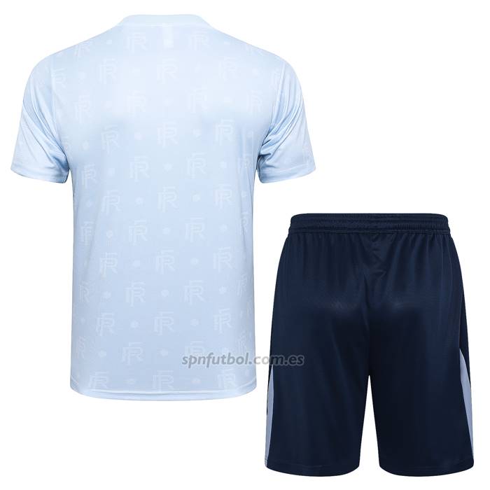 Chandal del Francia Manga Corta 2024-2025 Azul Claro - Pantalon Corto